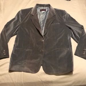 Velvet like blazer jacket dark academia